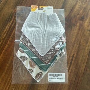 Copper Pearl Bibs 0-36 months set of 4 football theme